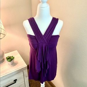 Ella Moss High Neck Ruffle Top